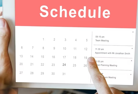 What are the benefits of using an online scheduler?